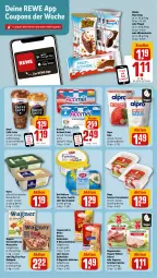 Gazetka promocyjna Rewe - Prospekte - Gazetka - ważna od 03.02 do 03.02.2024 - strona 10 - produkty: actimel, actimel drink, alpro, aufstrich, baguette, Becher, brot, brotaufstrich, brötchen, caffè latte, coppenrath, coupon, coupons, danone, danone actimel drink, deli reform, drink, eis, emmi, fleisch, fleischsalat, gin, Goldstücke, Kinder, Kinder Maxi, kinder maxi king, latte, milch, Milchschnitte, mozzarella, pingui, pizza, Popp, rama, reis, rel, rügenwalder, salami, salat, schinken, schinken spicker, soja, Ti, wagner, weizenbrötchen