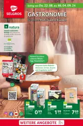 Gazetka promocyjna Selgros - Gastronomie - Gazetka - ważna od 04.09 do 04.09.2024 - strona 1 - produkty: angebot, angebote, bio, butter, küche, milch, natur, natura, Ti, trolli