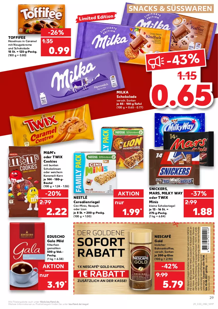 Aktueller Prospekt Kaufland - von 19.08 bis 25.08.2021 - strona 29