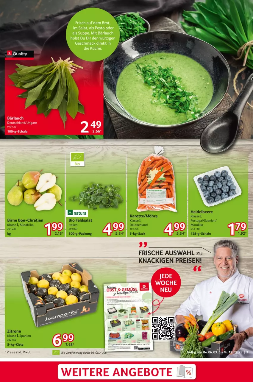 Aktueller Prospekt Selgros - Food - von 06.03 bis 12.03.2025 - strona 3 - produkty: angebot, angebote, bio, brot, eis, küche, mac, pesto, reis, salat, Schal, Schale, suppe, Ti