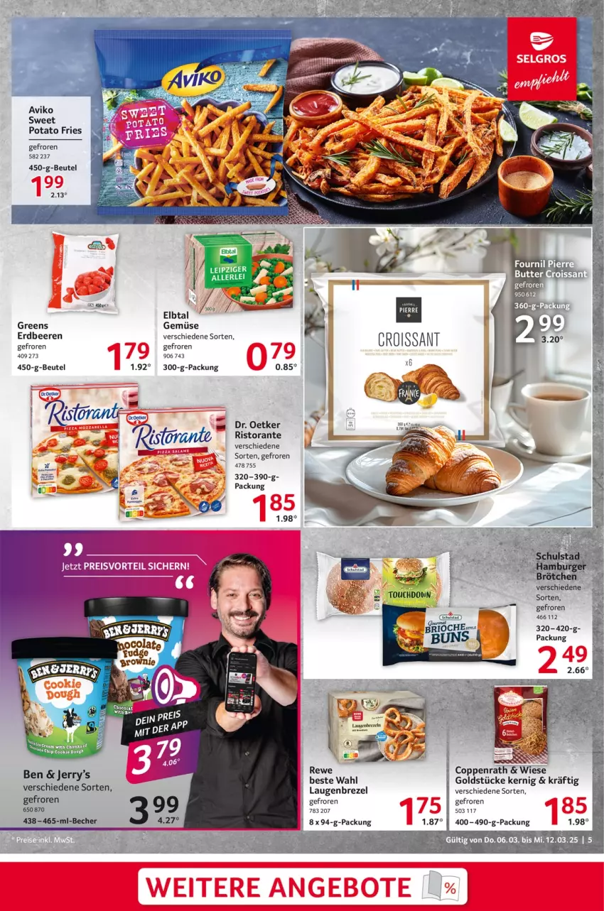 Aktueller Prospekt Selgros - Food - von 06.03 bis 12.03.2025 - strona 5 - produkty: Becher, beere, beeren, beutel, brezel, coppenrath, Croissant, Dr. Oetker, erdbeere, erdbeeren, Goldstücke, Laugenbrezel, ristorante, Ti