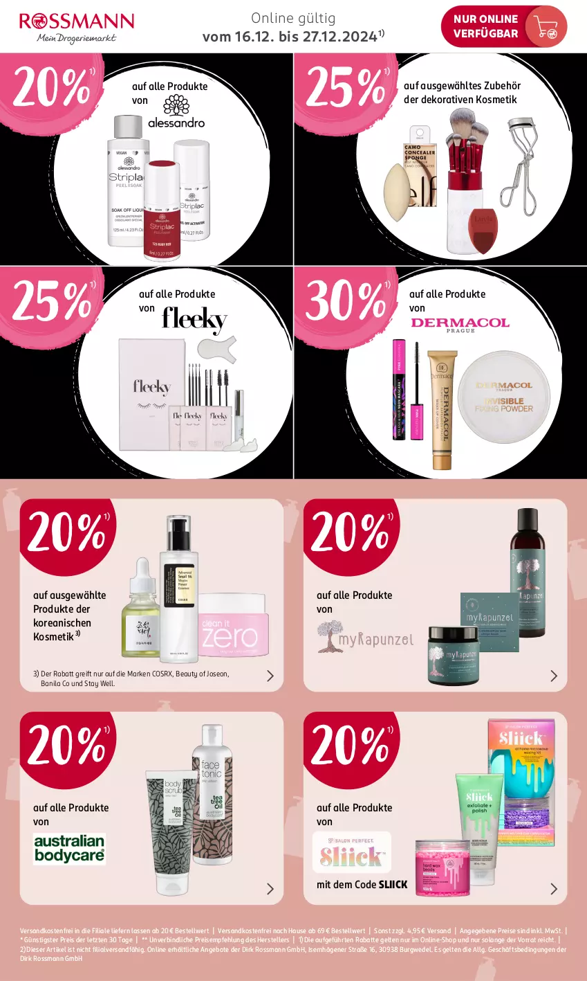 Aktueller Prospekt Rossmann - Prospekte - von 16.12 bis 27.12.2024 - strona 2 - produkty: angebot, angebote, eis, elle, kosmetik, LG, ndk, reis, teller, Ti, versandkostenfrei, wedel, ZTE