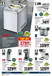 Gazetka promocyjna Metro - GastroJournal - Gazetka - ważna od 05.05 do 05.05.2021 - strona 32 - produkty: auer, Behälter, edelstahl, eis, eismaschine, elle, frucht, isolierkanne, kaffee, kaffeemaschine, Kocher, kompressor, LG, reis, sahne, Sorbet, tasse, teller, Ti, topf