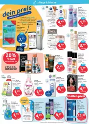 Gazetka promocyjna Budni - Prospekte - Gazetka - ważna od 30.04 do 30.04.2022 - strona 2 - produkty: Bebe, bio, body, bodylotion, Bodymilk, brillance, bürste, bürsten, creme, deo, deo spray, duschgel, eis, elle, elmex, erde, fleisch, Frosch, gliss, gliss kur, haarspray, Handseife, kneipp, loreal, Lotion, nivea, oral-b, reis, roll-on, Seife, shampoo, spülung, tagescreme, Tagespflege, teller, Ti, vita, zahnbürste, zahncreme