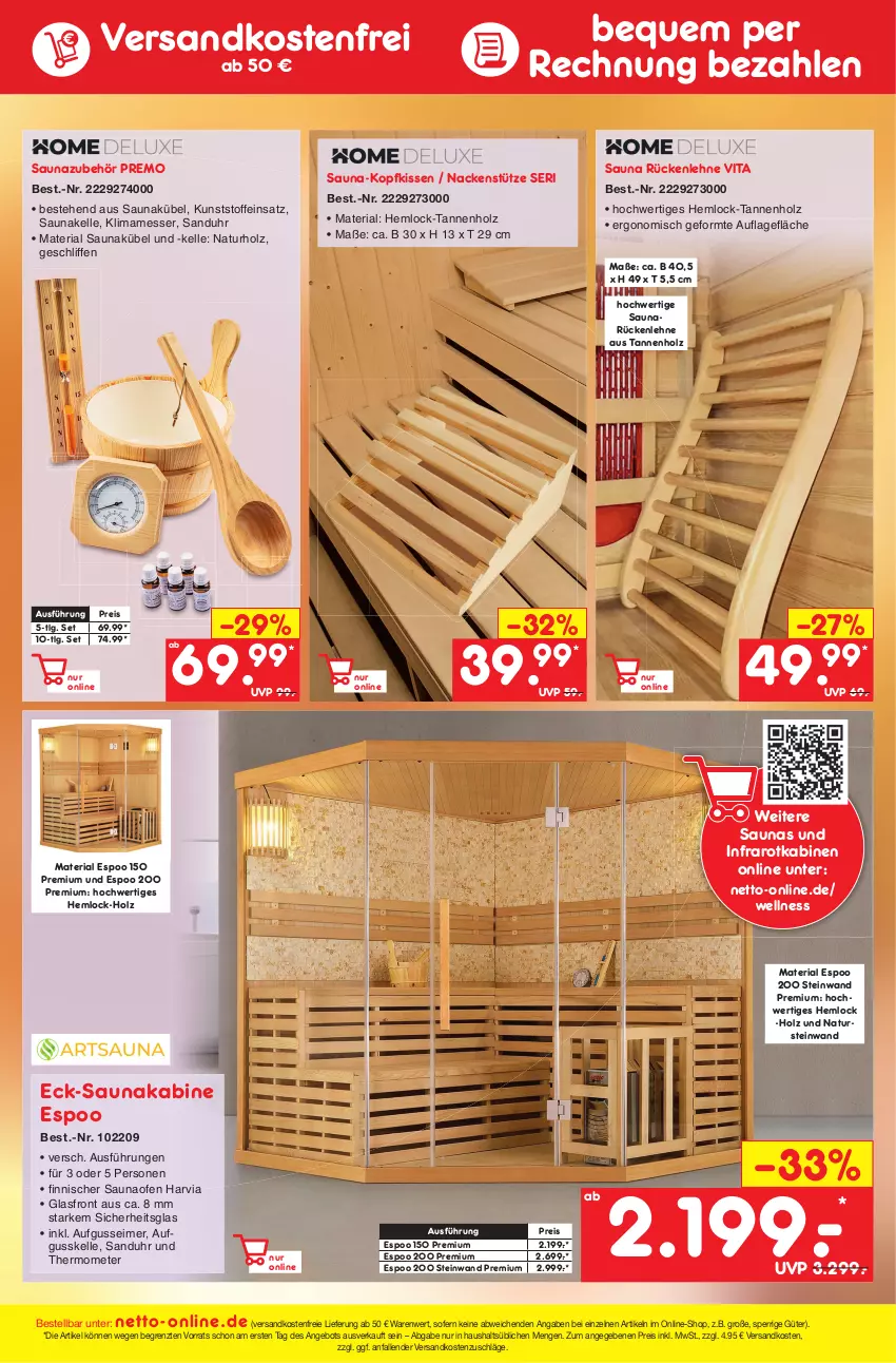 Aktueller Prospekt Netto Marken-Discount - Filial-Angebote - von 10.10 bis 15.10.2022 - strona 45 - produkty: angebot, eimer, eis, elle, Holz, kissen, kopfkissen, LG, mam, messer, natur, naturstein, ndk, Ofen, reis, Ria, rückenlehne, thermometer, Ti, uhr, versandkostenfrei, vita, ZTE