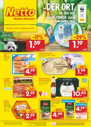 Gazetka promocyjna Netto Marken-Discount - Filial-Angebote - Gazetka - ważna od 15.10 do 15.10.2022 - strona 1 - produkty: alkohol, angebot, auer, banane, bananen, bestpreis, bio, bio-bananen, bitburger, bockwurst, burger, cremissimo, die ofenfrische, Dr. Oetker, eis, ferrero, Ferrero Küsschen, filet, filets, fisch, kaffee, krakauer, langnese, langnese cremissimo, melitta, ndk, nuss, Ofen, pils, pizza, premium pils, reis, sim, Spezi, thunfisch, thunfisch filets, Ti, versandkostenfrei, wurst, ZTE