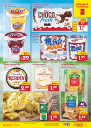 Gazetka promocyjna Netto Marken-Discount - Filial-Angebote - Gazetka - ważna od 15.10 do 15.10.2022 - strona 11 - produkty: angebot, bestpreis, buitoni, buitoni pasta, camembert, cheddar, choco fresh, eis, ferrero, froop, Käse, kerrygold, Kinder, Kinder Choco fresh, kühlregal, Le Rustique, monte, Müller, müller froop, pasta, pizza, regal, reis, Ti, zott, Zott Monte, ZTE