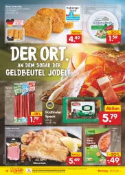 Gazetka promocyjna Netto Marken-Discount - Filial-Angebote - Gazetka - ważna od 15.10 do 15.10.2022 - strona 18 - produkty: bacon, Bergkäse, bestpreis, beutel, cordon bleu, eis, Hausmacher, Käse, knorr, knorr fix, mac, malz, ndk, ponnath, reis, Schal, Schale, Schmalz, schnitzel, schwein, Speck, südtiroler, Ti, versandkostenfrei, wein, wiener, ZTE