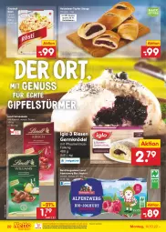 Gazetka promocyjna Netto Marken-Discount - Filial-Angebote - Gazetka - ważna od 15.10 do 15.10.2022 - strona 20 - produkty: alkohol, angebot, backofen, beere, beeren, bestpreis, bio, bio-joghurt, eis, Germ, heidelbeere, heidelbeeren, iglo, joghur, joghurt, Knödel, lindt, ndk, nuss, Ofen, pflaume, pflaumen, pflaumenmus, quark, reis, schoko, schokolade, speisequark, stube, Ti, topf, Topfen, versandkostenfrei