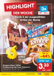 Gazetka promocyjna Netto Marken-Discount - Filial-Angebote - Gazetka - ważna od 15.10 do 15.10.2022 - strona 3 - produkty: angebot, bestpreis, eis, knoppers, reis, riegel, Ti, toffifee, ZTE