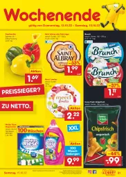 Gazetka promocyjna Netto Marken-Discount - Filial-Angebote - Gazetka - ważna od 15.10 do 15.10.2022 - strona 31 - produkty: albray, angebot, bestpreis, chips, chipsfrisch, eis, funny-frisch, merci, paprika, reis, reiss, Saint Agur, saint albray, Ti, waschmittel, ZTE