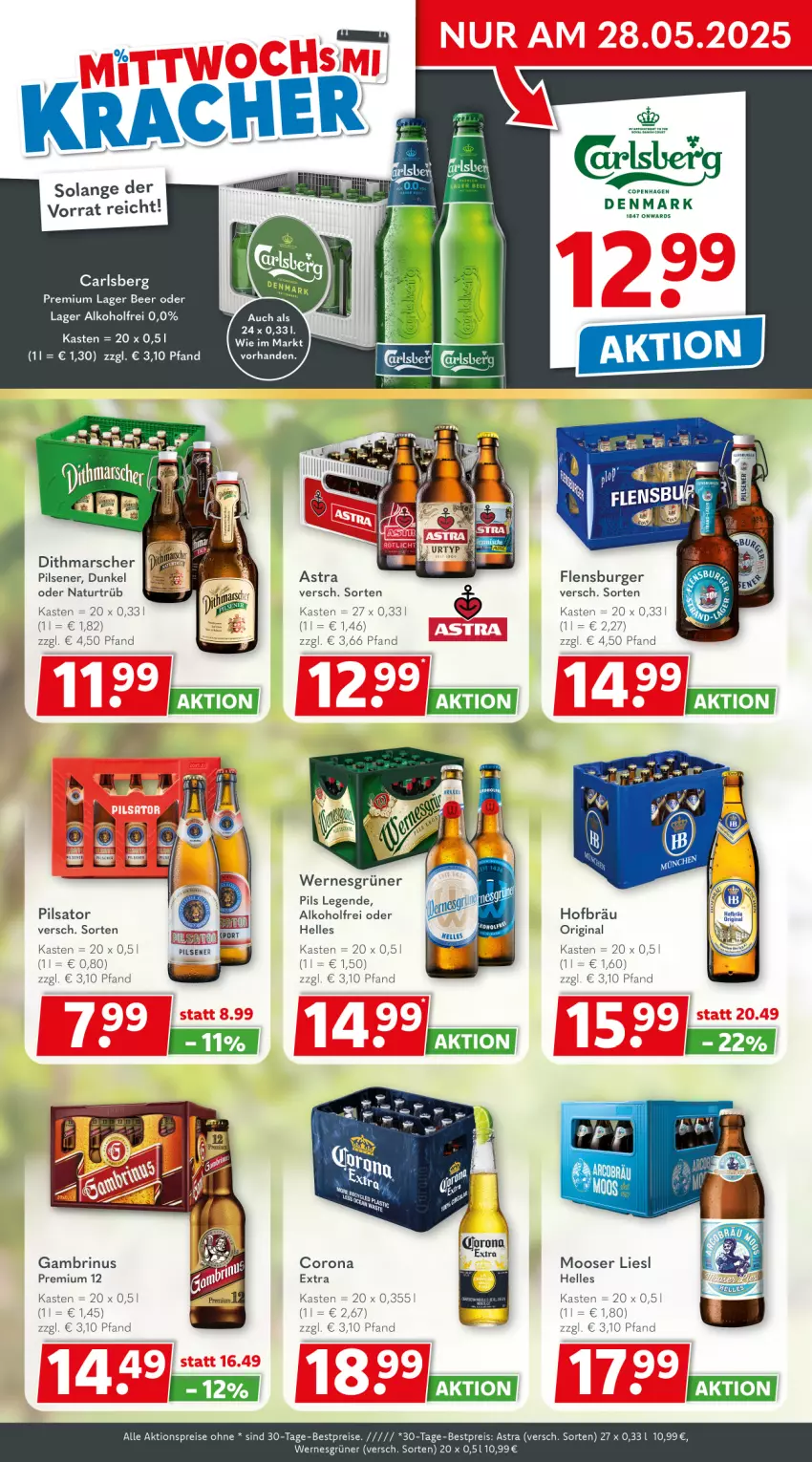 Aktueller Prospekt Getraenkeland - von 25.05 bis 06.06.2025 - strona 2 - produkty: aktionspreis, alkohol, Astra, bestpreis, bestpreise, burger, carlsberg, corona, corona extra, eier, eis, elle, flensburger, gin, mars, natur, pils, pilsener, reis, Ti