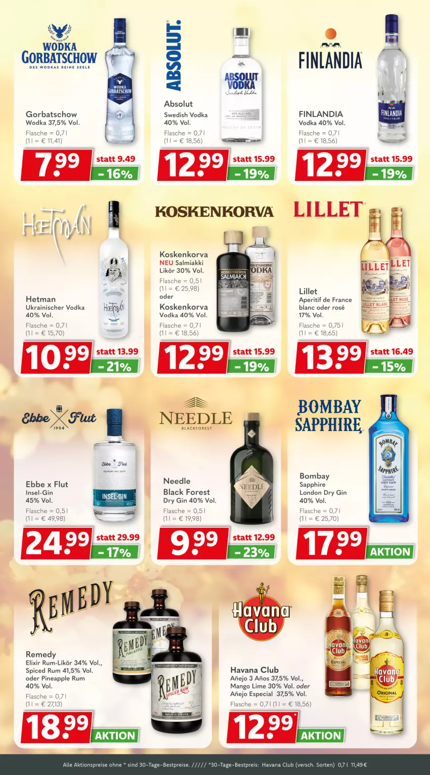 Aktueller Prospekt Getraenkeland - von 25.05 bis 06.06.2025 - strona 6 - produkty: aktionspreis, aperitif, Apple, bestpreis, bestpreise, black forest, dry gin, eis, flasche, gin, Gorbatschow, gorbatschow wodka, Havana Club, lack, likör, lillet, london dry, london dry gin, mango, reis, rum, sapphire, Ti, vodka, wodka