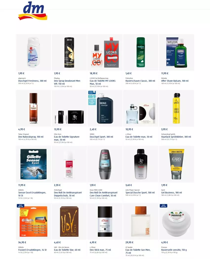 Aktueller Prospekt Dm Drogerie - Prospekte - von 27.01 bis 02.02.2022 - strona 5 - produkty: after shave, Antitranspirant, arla, balsam, deo, deo spray, deodorant, dusche, duschgel, eau de toilette, fusion5, gillette, gin, got2b, Haarlack, jil sander, kleber, lack, LG, natur, natura, olive, Otto kern, palmolive, Playboy, Rasierschaum, s.oliver, schwarzkop, schwarzkopf, Seife, Sport, Ti, weleda