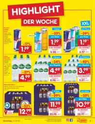 Gazetka promocyjna Netto Marken-Discount - Filial-Angebote - Gazetka - ważna od 01.07 do 01.07.2023 - strona 3 - produkty: Alwa, angebot, bestpreis, bier, Biere, drink, eis, elle, energy drink, mineralwasser, mönchshof, natur, natürliches mineralwasser, red bull, reis, rel, Ti, volvic, wasser, ZTE