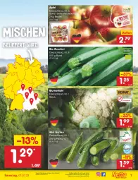 Gazetka promocyjna Netto Marken-Discount - Filial-Angebote - Gazetka - ważna od 01.07 do 01.07.2023 - strona 7 - produkty: angebot, asti, bestpreis, beutel, bio, bio-zucchini, blume, blumen, blumenkohl, brokkoli, eis, gurke, gurken, reis, Ti, ZTE, zucchini