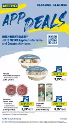 Gazetka promocyjna Metro - App-Deals - Gazetka - ważna od 13.12 do 13.12.2025 - strona 1 - produkty: abholpreise, angebot, angebote, antipasti, asti, coupon, eis, elle, fisch, ilag, Metro, metro gastro, Rauch, reis, rwe, salami, Schal, Schale, schnitten, starbucks, teller, Ti, wiltmann