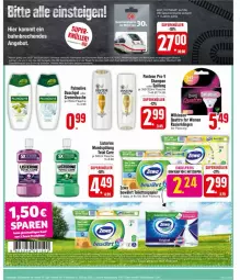 Gazetka promocyjna Edeka - Prospekte - Gazetka - ważna od 03.08 do 03.08.2024 - strona 23 - produkty: angebot, coupon, creme, cremedusche, dusche, duschgel, eis, ente, flasche, listerine, mundspülung, olive, palmolive, pantene, pantene pro-v, papier, pro-v, Rasierklinge, rasierklingen, reis, shampoo, spülung, Ti, toilettenpapier, total care, wilkinson