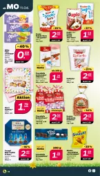 Gazetka promocyjna Netto - Angebote ab Montag - Gazetka - ważna od 16.04 do 16.04.2022 - strona 14 - produkty: chips, duplo, erdnüsse, Gebrannte Erdnüsse, gin, Kinder, kinder riegel, linsen, mais, merci, milka, nuss, raffaello, riegel, rum, rwe, schoko, schoko-bons, schokolade, schokoladen, Schokolinsen, tafelschokolade, Ti