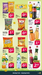 Gazetka promocyjna Netto - Angebote ab Montag - Gazetka - ważna od 16.04 do 16.04.2022 - strona 15 - produkty: Alwa, auer, chips, coca-cola, cola, cracker, fanta, fanta oder, fanta oder sprite, fisch, funny-frisch, geback, gin, Goldfischli, granini, linsen, mineralwasser, natürliches mineralwasser, nuss, oder sprite, popcorn, Pretzel, sirup, sprite, tee, Ti, tuc, volvic, volvic natürliches, wasser, Yo