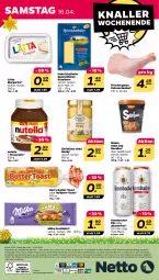 Gazetka promocyjna Netto - Angebote ab Montag - Gazetka - ważna od 16.04 do 16.04.2022 - strona 28 - produkty: alkohol, alle artikel ohne dekoration, angebot, butter, dekoration, eis, elle, heinrichsthaler, henkel, honig, korn, krombache, krombacher, krombacher pils, lätta, margarine, milka, Nissin, nudel, nutella, pils, pute, reis, schenkel, snack, Spezi, Ti, toast