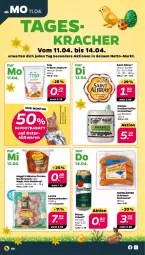 Gazetka promocyjna Netto - Angebote ab Montag - Gazetka - ważna od 16.04 do 16.04.2022 - strona 8 - produkty: albray, Becher, bockwurst, hochland, Holz, joghur, joghurt, kaffee, Kaninchenkeule, korn, kracher, LG, maggi, nudel, pils, pilsner, pilsner urquell, saint albray, schinken, snack, sofortrabatt, terrine, Ti, wurst