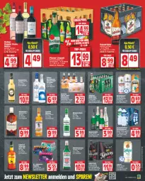 Gazetka promocyjna Edeka - Angebote der Woche - Gazetka - ważna od 14.10 do 14.10.2023 - strona 13 - produkty: Alwa, aqua, aquavit, ball, bier, blended scotch, blended scotch whisky, bügel, bügelflasche, Cap, doppio passo, eier, eis, flasche, gin, hasseröder, korn, krombache, krombacher, LG, malteser, mineralwasser, moskovskaya, mumm, osborne, passo, Popp, reis, scotch, scotch whisky, sekt, tee, Ti, top-preis, veterano, vodka, wasser, whisky, ZTE