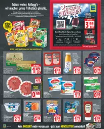 Gazetka promocyjna Edeka - Angebote der Woche - Gazetka - ważna od 14.10 do 14.10.2023 - strona 8 - produkty: aqua, ball, Becher, beef, beutel, bier, Biere, deka, discount, eis, elle, feinjoghurt, flasche, galbani, heinz, hering, Herings, Heringshappen, Innocent, joghur, joghurt, Käse, Kellogg‘s, küche, Küchen, lachs, mac, mayonnaise, mozzarella, nadler, ndk, obst, regal, reis, rel, ring, säfte, salami, schnitten, snack, Streichzart, tee, teller, Ti, top-preis, torte, wiltmann, Yo, ZTE