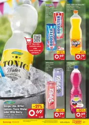 Gazetka promocyjna Netto Marken-Discount - Filial-Angebote - Gazetka - ważna od 19.08 do 19.08.2023 - strona 23 - produkty: angebot, bestpreis, bitter lemon, brause, burger, drink, eis, eistee, energy drink, fanta, getränk, getränke, gin, ginger, ginger ale, Mezzo Mix, reis, sac, sprite, tee, Ti, tonic, tonic water, Wild, wild berry, ZTE