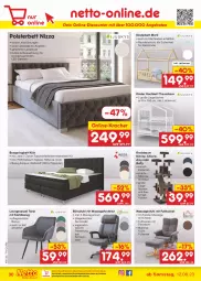 Gazetka promocyjna Netto Marken-Discount - Filial-Angebote - Gazetka - ważna od 19.08 do 19.08.2023 - strona 34 - produkty: angebot, angebote, Bau, beleuchtung, bett, bettkasten, boxspringbett, chia, discount, eis, federkern, federkernmatratze, gefu, hochbett, hocker, kernmatratze, Kinder, Kinderbett, kracher, Kratzbaum, latte, lattenrost, Liege, loungesessel, matratze, matratzen, ndk, polsterbett, reifen, reis, Ria, ring, sessel, stuhl, Tasche, taschen, taschenfederkernmatratze, Ti, topper