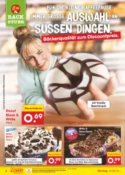 Gazetka promocyjna Netto Marken-Discount - Filial-Angebote - Gazetka - ważna od 19.08 do 19.08.2023 - strona 8 - produkty: angebot, auer, backofen, bestpreis, creme, daim, dauertiefpreis, discount, Donut, eis, gin, kaffee, keks, lack, leine, mac, milka, ndk, Ofen, oreo, reis, schoko, schokolade, stube, Ti, tiefpreis, vanille
