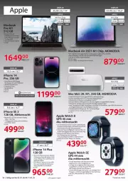 Gazetka promocyjna Selgros - Nonfood - Gazetka - ważna od 11.01 do 11.01.2023 - strona 24 - produkty: akku, Alwa, Always, Apple, Apple Watch, Apple Watch SE, auer, auto, batterie, bio, deo, eis, elle, gin, GPS, gyros, hauptkamera, HDMI, iphone, IPhone SE, kamera, LG, mac, macbook, macbook air, messer, reis, ssd, Ti, tisch, touchscreen, usb