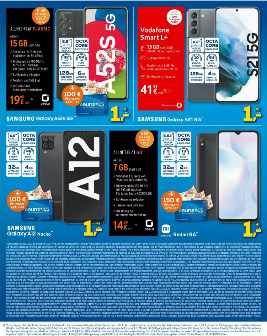 Aktueller Prospekt Euronics - Prospekte - von 05.01 bis 12.01.2022 - strona 12 - produkty: buch, elle, tee, telefon, vodafone