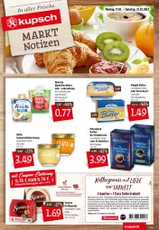 Gazetka promocyjna Kupsch - Angebote der Woche - Gazetka - ważna od 22.01 do 22.01.2022 - strona 3 - produkty: Abba, almette, alpenfrischkäse, Bau, Becher, bio, Blüte, butter, coupon, coupons, eis, erde, frischkäse, gin, honig, kaffee, kaffeegenuss, kaffeepads, Käse, meggle, Mett, mövenpick, mövenpick kaffee, nuss, reis, salz, senseo, sofortrabatt, Streichzart, Ti