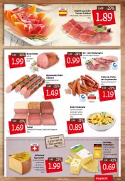 Gazetka promocyjna Kupsch - Angebote der Woche - Gazetka - ważna od 22.01 do 22.01.2022 - strona 5 - produkty: appenzeller, dressing, elle, emmentaler, essig, gewürz, gin, goldsteig, hartkäse, hörnchen, Käse, mac, Mantel, milch, nudel, nudeln, nudelsalat, nuss, paprika, pfeffer, rezept, rügenwalder, rügenwalder mühle, salami, salat, schinken, schweizer hartkäse, serrano, steak, tee, teewurst, Ti, Vegeta, wurst, zwiebel