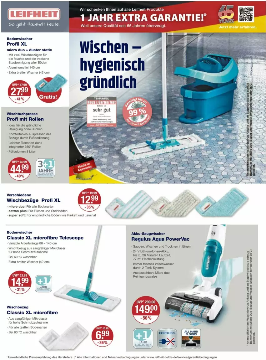 Aktueller Prospekt Vmarkt - Prospekte - von 21.03 bis 27.03.2024 - strona 12 - produkty: ACC, akku, aqua, aust, Bau, bodenwischer, Brei, cin, eis, elle, Garten, gsw, HP, Hylo, laminat, latte, leifheit, Lithium-Lonen-Akku, mikrofaser, Reinigung, reis, Ria, Saugwischer, Sport, teller, Ti, tuc, wasser, Wischtuchpresse