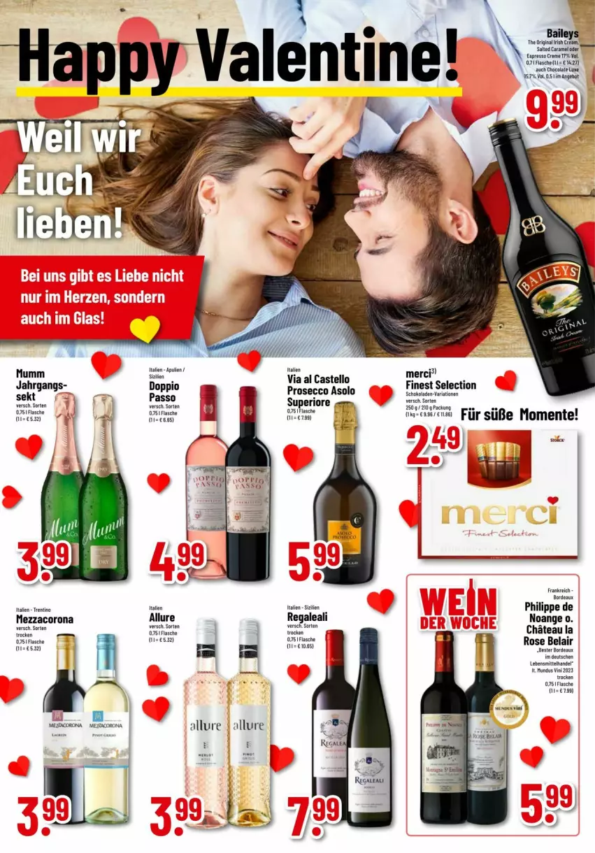 Aktueller Prospekt Trinkgut - Prospekte - von 16.02 bis 17.02.2024 - strona 5 - produkty: corona, doppio passo, ecco, ente, flasche, lebensmittel, mezzacorona, mumm, passo, prosecco, regal, sekt, Ti