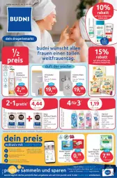 Gazetka promocyjna Budni - Prospekte - Gazetka - ważna od 11.03 do 11.03.2023 - strona 1 - produkty: angebot, angebote, Brufen, calvin klein, creme, decke, eau de toilette, eis, Frosch, kaffee, lavera, nachtcreme, natur, reis, ritter, ritter sport, shampoo, Sport, Ti, tisch, vernel, weichspüler, Yo