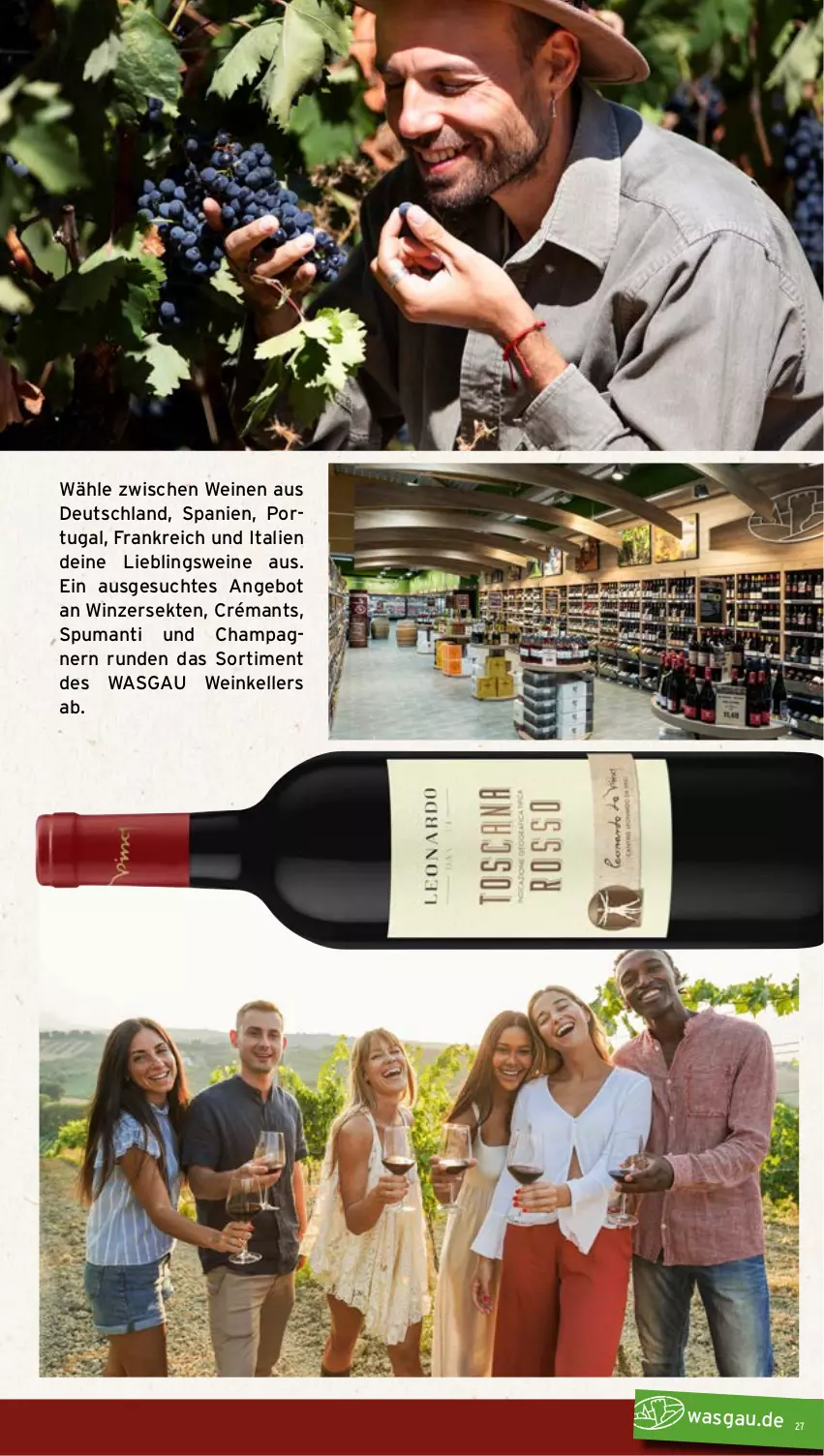Aktueller Prospekt Wasgau - von 14.09 bis 19.09.2026 - strona 27 - produkty: angebot, champagne, champagner, elle, gsw, puma, sekt, Ti, wein, weine