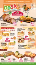 Gazetka promocyjna Wasgau - Gazetka - ważna od 19.09 do 19.09.2026 - strona 28 - produkty: angebot, angebote, auer, bacon, blattspinat, braten, Brei, deutscher schnittkäse, eis, emmentaler, feta, fleisch, französischer weichkäse, gewürz, grünländer, hartkäse, italienischer hartkäse, kalbsschnitzel, Käse, käsetheke, kochschinken, lachs, Lauchzwiebel, lauchzwiebeln, leine, mac, milch, nuss, paprika, pesto, Quiche, röstzwiebeln, saft, sahne, schinken, schnitten, schnittkäse, schnitzel, schwein, schweine, schweizer schnittkäse, spinat, Ti, tisch, tomate, tomaten, torte, weichkäse, wein, weine, ziegenkäse, ZTE, zucchini, zwiebel, zwiebeln