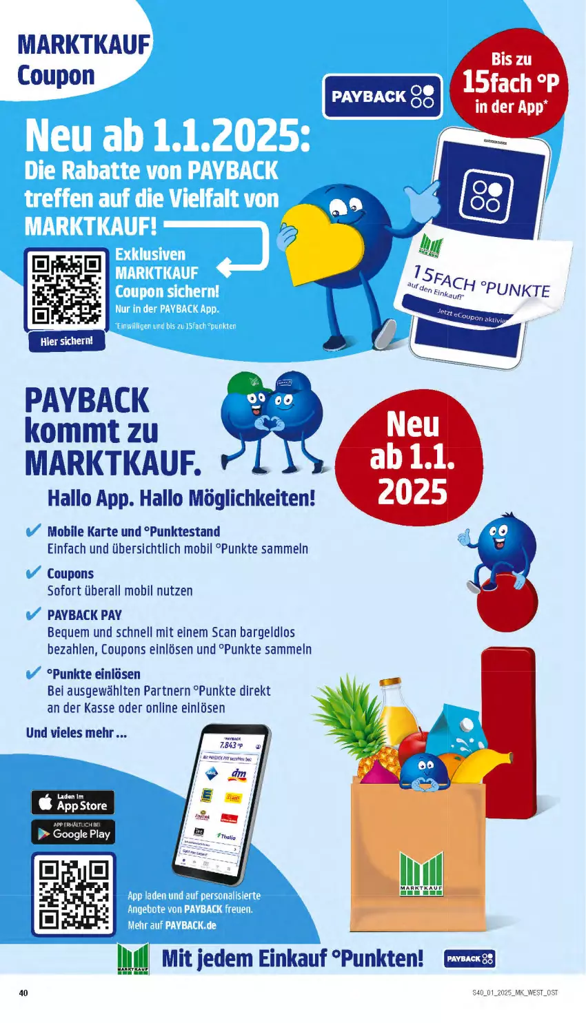 Aktueller Prospekt Marktkauf - Prospekt - von 29.12.2024 bis 04.01.2025 - strona 40 - produkty: coupon, coupons, payback