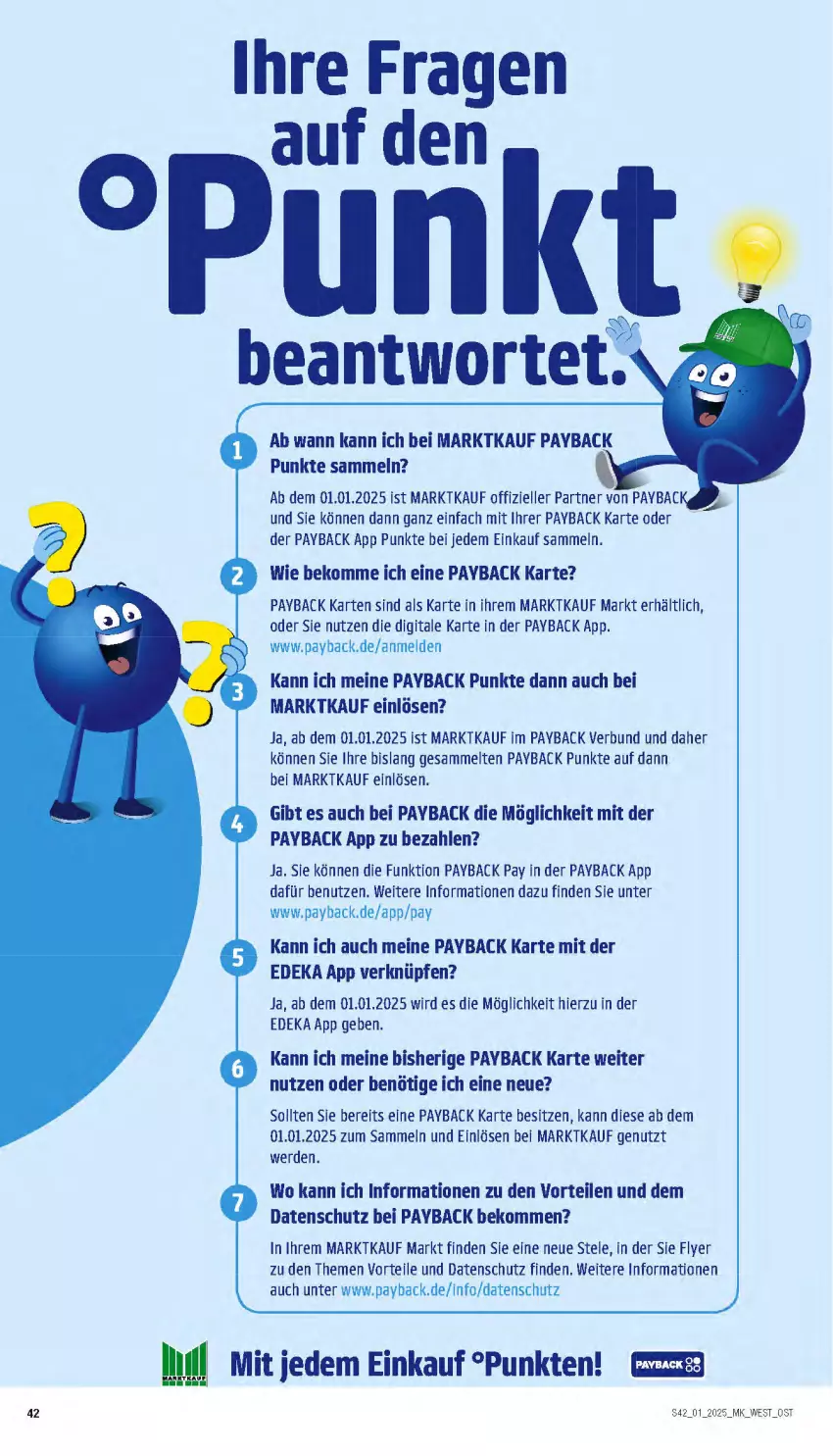 Aktueller Prospekt Marktkauf - Prospekt - von 29.12.2024 bis 04.01.2025 - strona 42 - produkty: beko, deka, elle, erde, payback, Ti