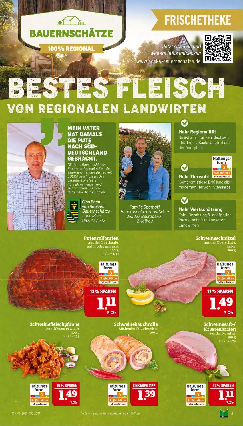 Aktueller Prospekt Marktkauf - Prospekt - von 29.12.2024 bis 04.01.2025 - strona 9 - produkty: auer, Bau, Bauer, eis, Elan, fleisch, gewürz, HP, küche, Küchen, LG, Mode, natur, pfanne, reis, ring, saft, Schal, Schale, schnitzel, schwein, schweine, Schweinebauch, schweinefleisch, schweineschnitzel, Ti, wein, weine, ZTE