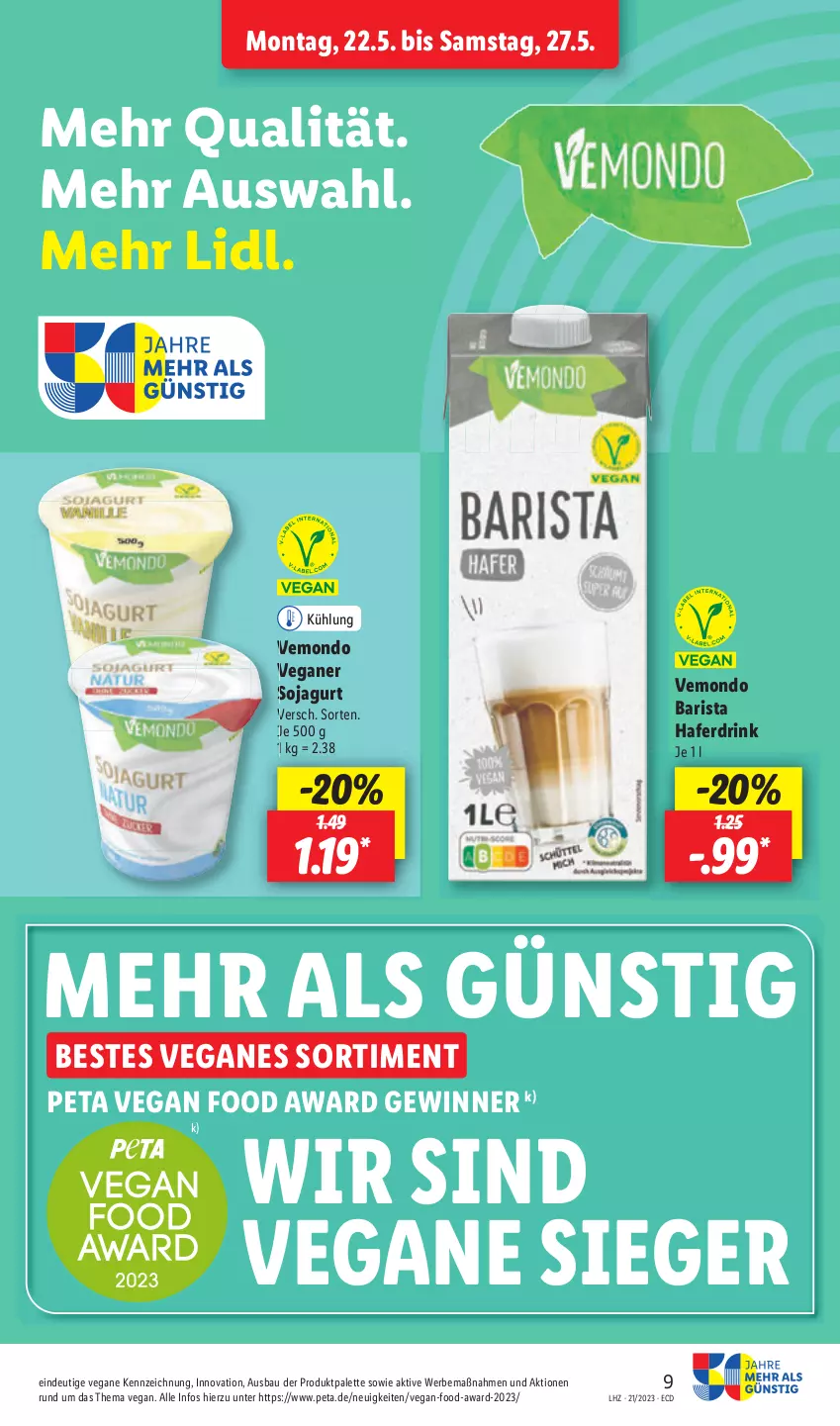 Aktueller Prospekt Lidl - Aktionsprospekt - von 22.05 bis 27.05.2023 - strona 11 - produkty: drink