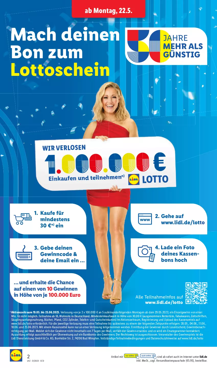 Aktueller Prospekt Lidl - Aktionsprospekt - von 22.05 bis 27.05.2023 - strona 2 - produkty: LG, mac, ndk, Schal, Schale, Ti