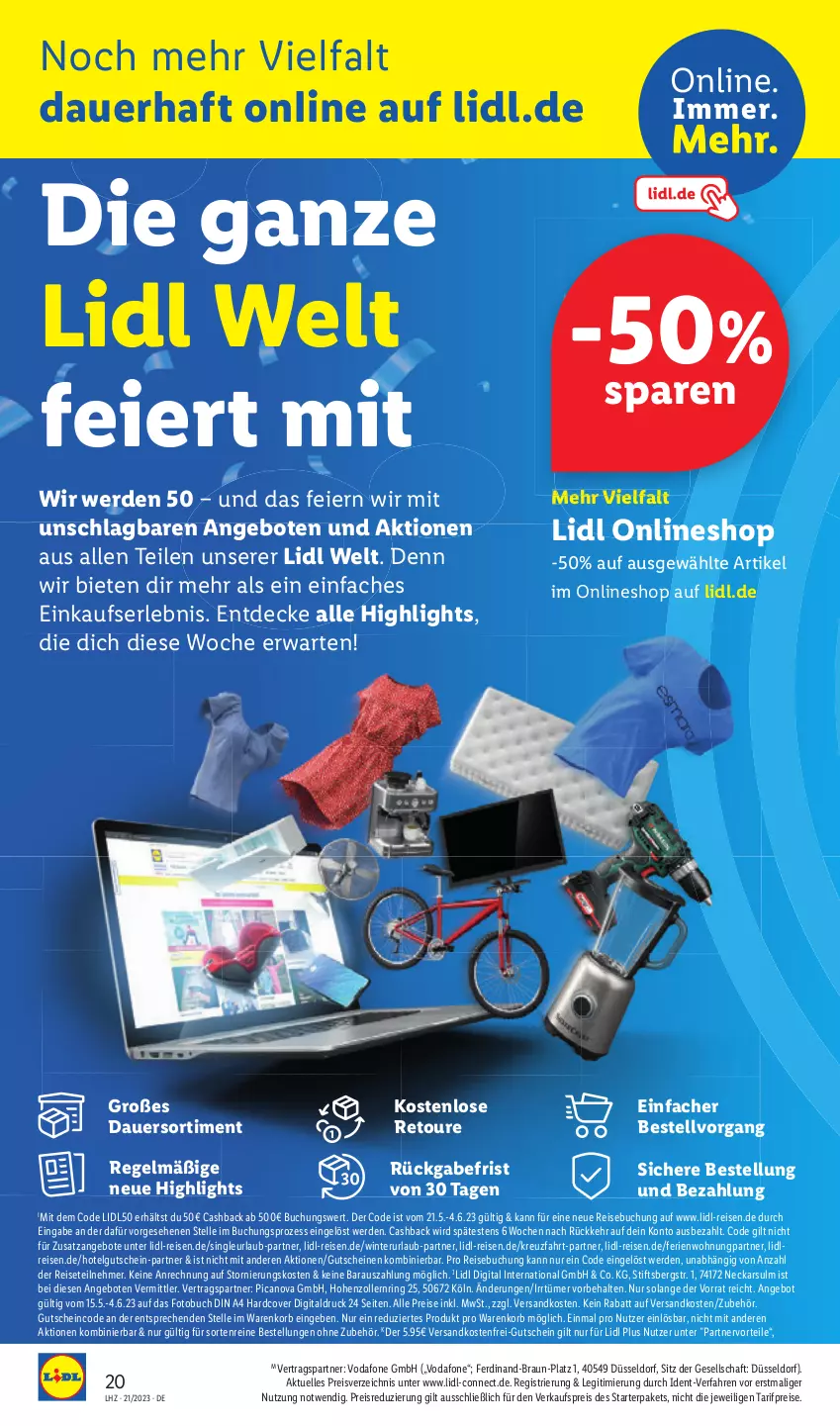 Aktueller Prospekt Lidl - Aktionsprospekt - von 22.05 bis 27.05.2023 - strona 24 - produkty: angebot, angebote, auer, buch, eier, eis, elle, erde, Fotobuch, gsw, gutschein, korb, LG, ndk, reis, ring, Ti, usb, versandkostenfrei