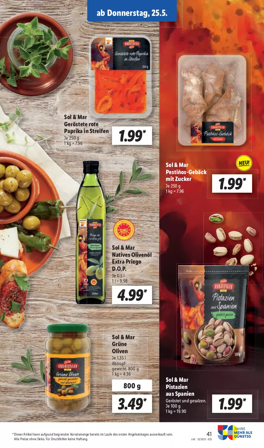 Aktueller Prospekt Lidl - Aktionsprospekt - von 22.05 bis 27.05.2023 - strona 49 - produkty: paprika, pistazien, Ti