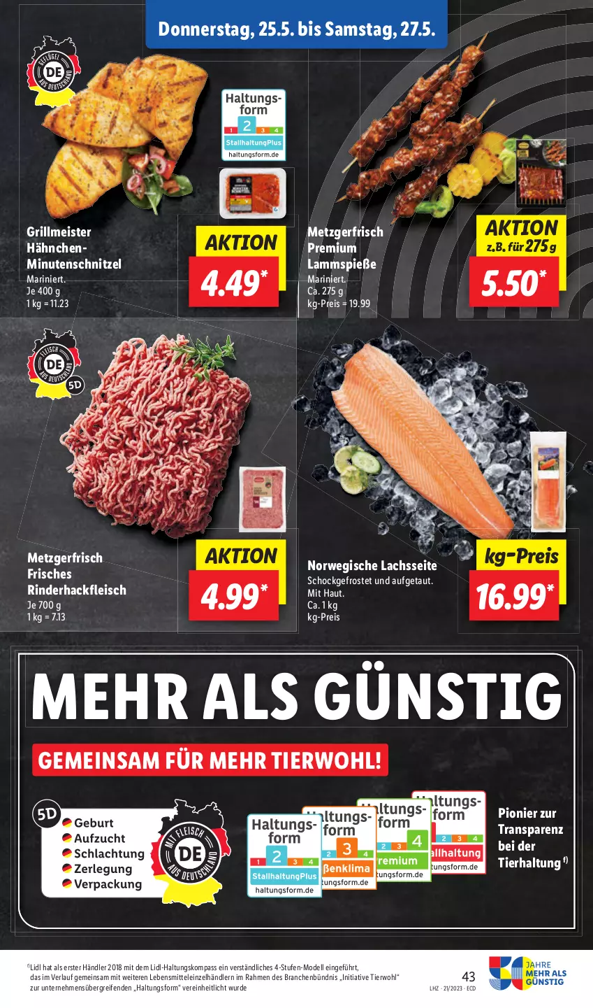 Aktueller Prospekt Lidl - Aktionsprospekt - von 22.05 bis 27.05.2023 - strona 51 - produkty: eis, fleisch, grill, hackfleisch, Meister, reis, rind, rinder, rinderhackfleisch, rwe, schnitzel, Ti