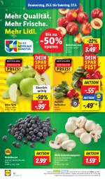 Gazetka promocyjna Lidl - Aktionsprospekt - Gazetka - ważna od 27.05 do 27.05.2023 - strona 50 - produkty: beere, beeren, champignon, champignons, eis, heidelbeere, heidelbeeren, radieschen, reis, Ti