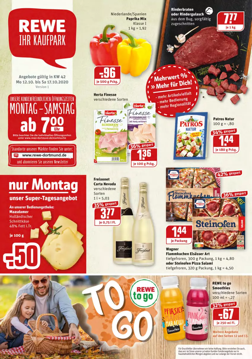 Aktueller Prospekt Rewe - REWE Ihr Kaufpark - von 12.10 bis 17.10.2021 - strona 1